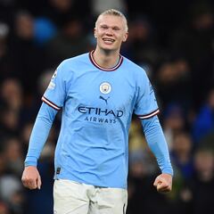 How does Erling Haaland’s Champions League record compare with Cristiano Ronaldo, Lionel Messi and Kylian Mbappé?