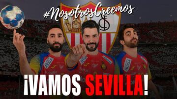 Valero Rivera, Raúl Entrerríos y David Balaguer.