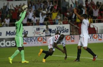 2-0. Mbia celebra el segundo tanto.