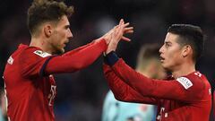 James y Bayern inician la recta por final al título en Bundesliga