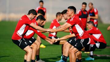 El Granada durante un entrenamiento.