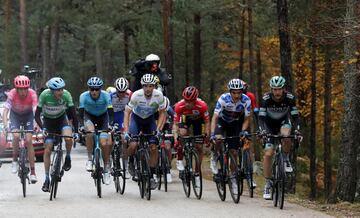 Richard Carapaz, Primoz Roglic, Enric Mas y Daniel Martín.