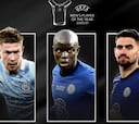 De Bruyne, Kanté y Jorginho, finalistas al Jugador UEFA del año