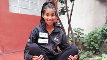 Kimberly Garc&iacute;a, marchadora peruana.