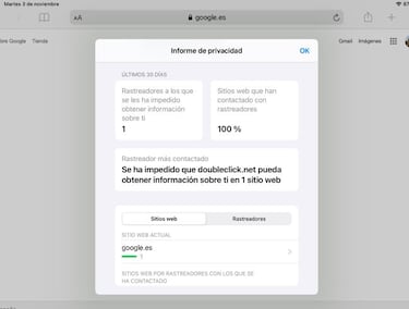 Cómo conseguir el informe de privacidad de Safari en iOS 14