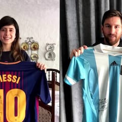 Messi hace realidad el sueño de Ximena, una fan de Guatemala
