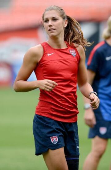 Entrenamiento de la Seleccionada Alex Morgan.