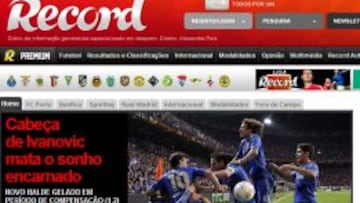 La prensa portuguesa llora la derrota del Benfica.