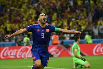 El 24 de junio de 2018, Radamel Falcao García anotó su primer y único gol en los Mundiales. Ocurrió en la victoria 3-0 ante Polonia en el Kazan Arena.