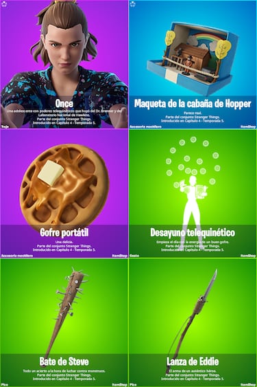 ‘Stranger Things’ regresa a Fortnite con la nueva skin de Once y la vuelta del Jefe Hopper y el Demogorgon