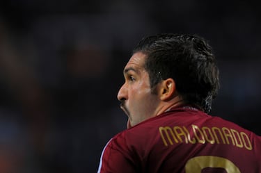 Giancarlo Maldonado es uno de los máximos referentes de la historia del fútbol venezolano. Delantero letal, brilló en México con el Atlante FC, donde fue campeón y goleador. Por el fútbol español tuvo un paso breve, disputando 9 encuentros en primera división con el Xerez. Con la Vinotinto disputó más de 60 partidos y marcó 22 goles siendo el segundo máximo goleador de la selección tras el gran Salomón Rondón.