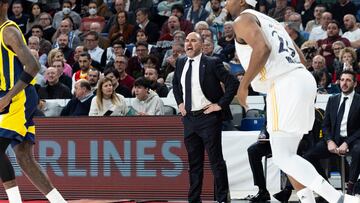 Chus Mateo, durante el partido.