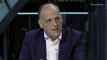 Tebas confirma que habrá fútbol todos los días