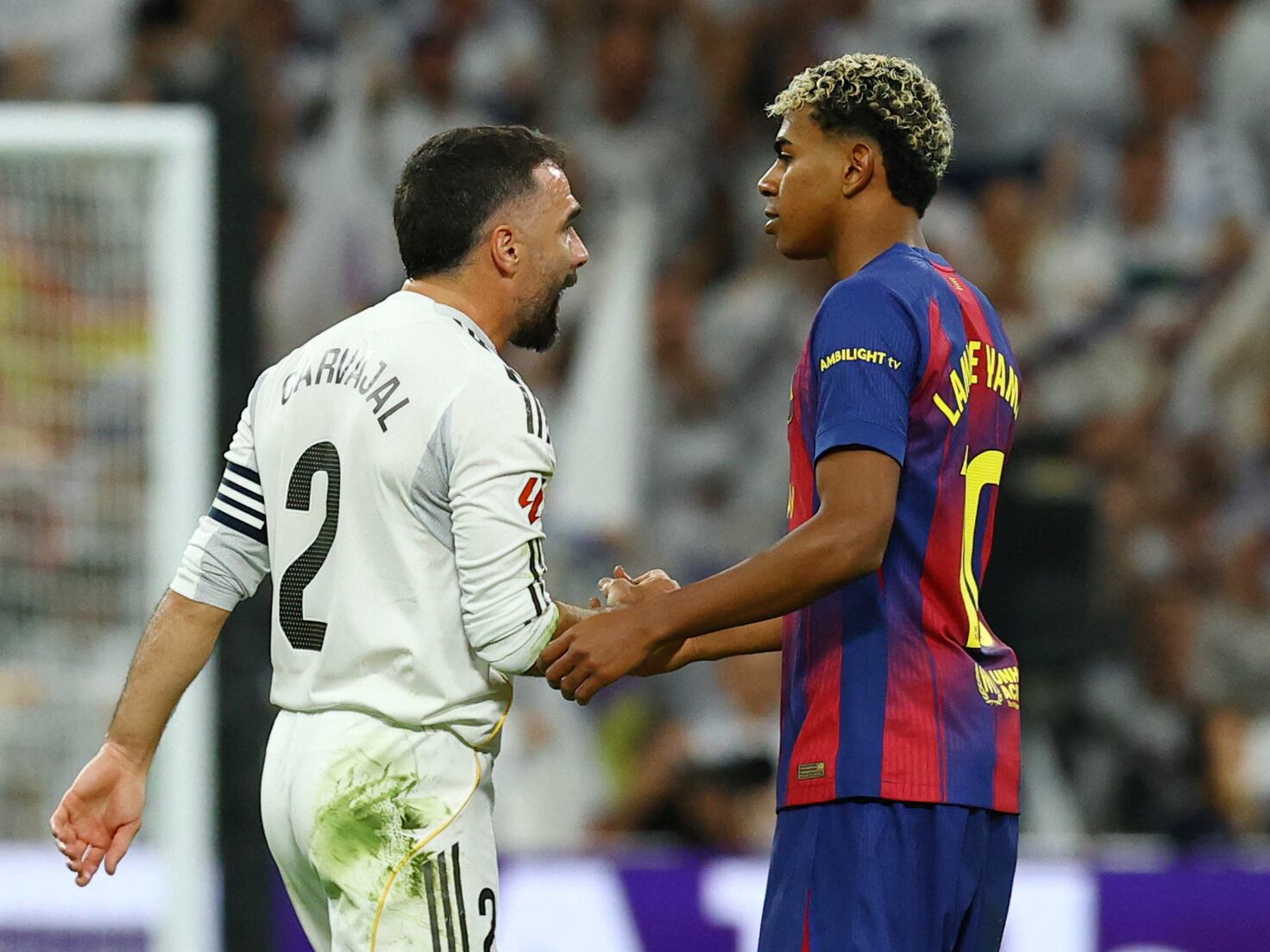 Sale a la luz el gesto de Dani Carvajal a Lamine Yamal que desató una campal en El Clásico - AS USA