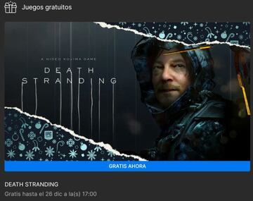 Death Stranding gratis en la Epic Games Store solo durante 24 horas