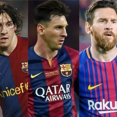 La evolución física de Messi año tras año en el Barcelona