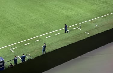 Garnero se molestó en la UC, hizo esto y todo cambió en el partido