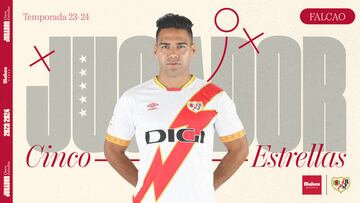 Radamel Falcao García, jugador del Rayo Vallecano