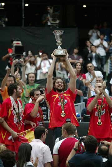 Gasol fue el alma de la seleccin espa?ola en el Mundial de Japn 2006. Pese a no disputar la final, el combinado se proclam campen.