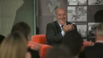 Vicente del Bosque en un acto