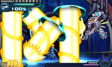 Captura de pantalla - Azure Striker Gunvolt (3DS)