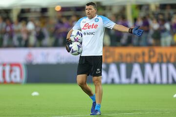 FLORENCE, ITALY - AUGUST 28: Alejandro Rosalen Lopez goalkeeper coach SSC Napoli during the Serie A match between ACF Fiorentina and SSC Napoli at Stadio Artemio Franchi on August 28, 2022 in Florence, Italy.  (Photo by Gabriele Maltinti/Getty Images)