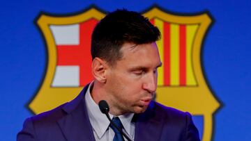 Messi en su despedida.