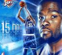 Kevin Durant, segundo más joven en llegar a 15.000 puntos