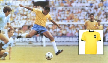 Jairzinho, en la Copa Mundial de Ftbol de Mxico 1970.