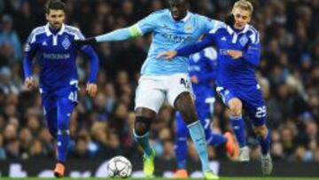 Touré Yaya fue de lo más destacado en un pálido Manchester City.