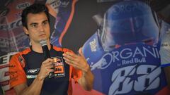 Pedrosa en la rueda de prensa del test de Portimao.