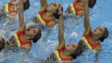 <b>MUY GRANDES.</b> La selección de sincronizada está demostrando que es la mejor del mundo.