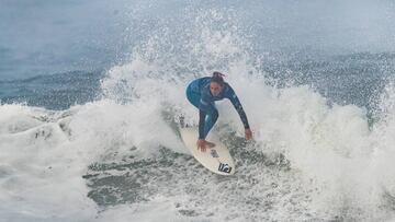 ERICEIRA, PORTUGAL - OCTOBER 1: Nadia Erostarbe of the Basque Country winning Quarterfinal Heat 4 of the MEO Portugal Cup of Surfing to advance to the Semifinals on October 1, 2020 in Ericeira, Portugal. (Photo by Damien Poullenot/World Surf League via Ge