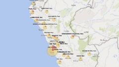 Mapa de casos por coronavirus por región en Perú: hoy, 24 de julio