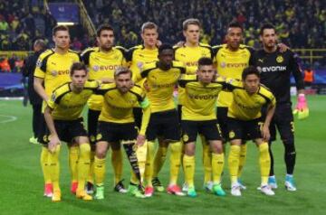 Imágenes de la antesala del duelo Dortmund-Mónaco en el Signal Iduna Park.