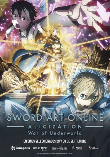 Sword Art Online: primer episodio de la 3º termporada en exlusiva de Cinepolis