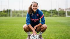 Ana Franco posa para los medios oficiales del Sevilla FC.