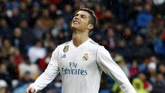 Cristiano s&oacute;lo lleva cuatro goles en Liga esta temporada y marca cada 18 remates.