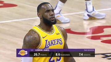 Fans de los Hawks cantaron "Kobe es mejor" a LeBron mientras lanzaba unos tiros libres