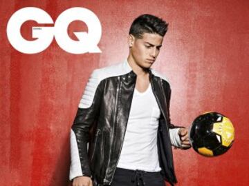 El jugador colombiano del Real Madrid tuvo una sesión fotográfica para la revista de moda masculina GQ.