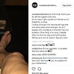 Ibrahimovic descarta la retirada: "Rendirse no es una opción"