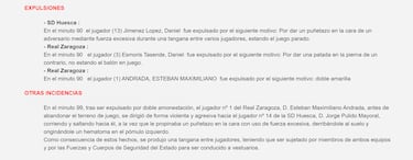 Puñetazo brutal de Andrada a Pulido después de ser expulsado