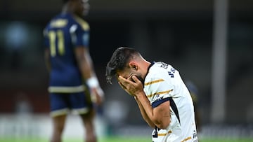Ruben Duarte of Pumas during the Quarter Finals second leg match between Pumas UNAM and Vancouver Whitecaps as part of the CONCACAF Champions Cup 2025, at Olimpico Universitario Stadium on April 09, 2025 in Mexico City, Mexico.