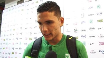 Aldair Quintana en zona mixta tras su primer clásico paisa