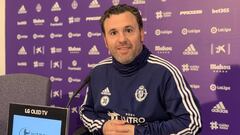 Sergio, durante una rueda de prensa con el Valladolid.