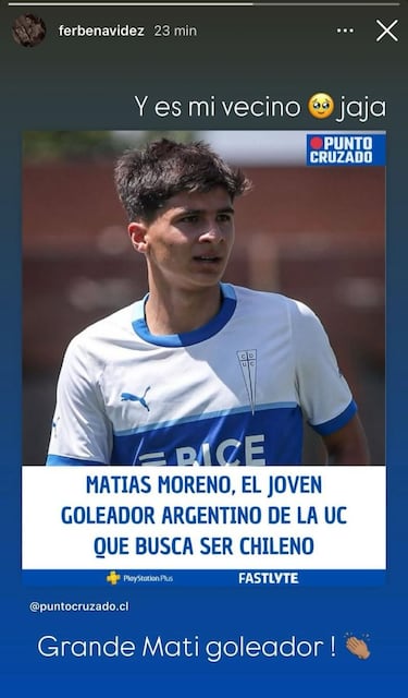 El joven goleador que busca imitar a Zampedri y quiere la nacionalidad chilena
