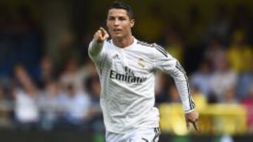 Cristiano Ronaldo celebra su décimo tanto de la temporada.