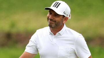 El golfista español Sergio García, durante la primera jornada del Wells Fargo Championship en el TPC Potomac Clubhouse de Potomac, Maryland.