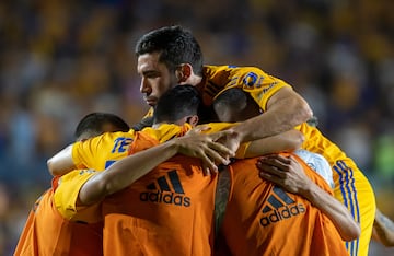 Tigres players celebrate