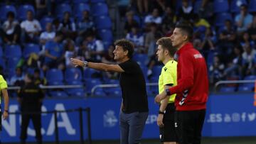 Idiakez, en el primer partido de liga del Deportivo.